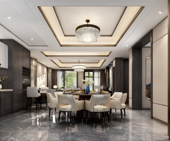 New Chinese Style Dining Room-ID:249670985