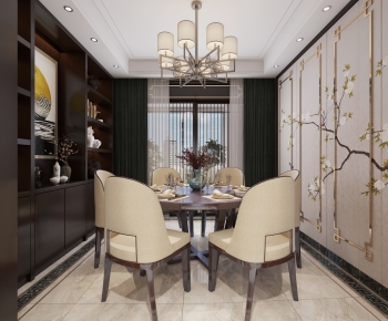 New Chinese Style Dining Room-ID:655016906