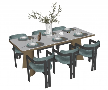 新中式餐桌椅组合-ID:531784062