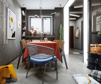 Industrial Style Dining Room-ID:867794045