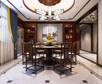Chinese Style Dining Room-ID:140676987