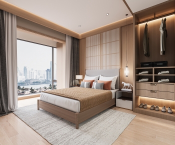 Japanese Style New Chinese Style Bedroom-ID:738373046