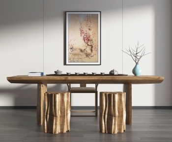 New Chinese Style Tea Tables And Chairs-ID:673542023