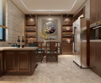 New Chinese Style Open Kitchen-ID:630687008