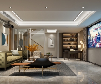 Modern A Living Room-ID:364589773