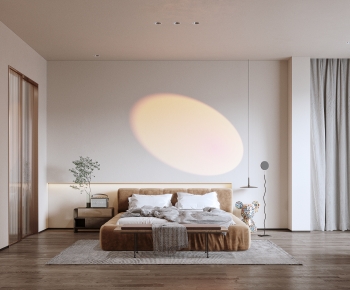 Modern Wabi-sabi Style Bedroom-ID:397820951
