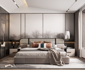 New Chinese Style Bedroom-ID:823872093