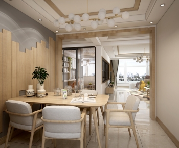 Nordic Style Dining Room-ID:686608084