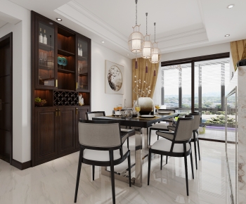 New Chinese Style Dining Room-ID:228580953