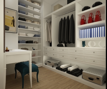 Modern Clothes Storage Area-ID:117732059