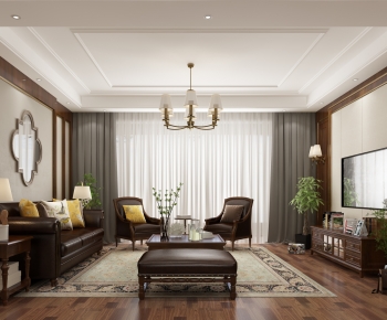 American Style A Living Room-ID:650250914