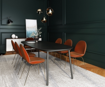 Modern Dining Table And Chairs-ID:717860941