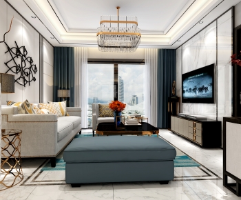 Modern Hong Kong Style A Living Room-ID:260986093