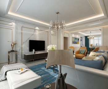 Modern A Living Room-ID:877813109