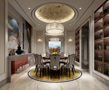 New Chinese Style Dining Room-ID:483052022