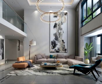 Modern A Living Room-ID:391259212