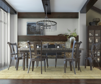 American Style Dining Room-ID:644803052