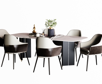 Modern Dining Table And Chairs-ID:655966041