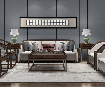 New Chinese Style Sofa Combination-ID:514797939