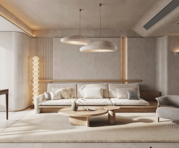Wabi-sabi Style A Living Room-ID:720840935