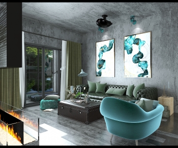Modern A Living Room-ID:299577954