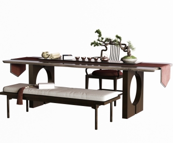 New Chinese Style Tea Tables And Chairs-ID:425528058