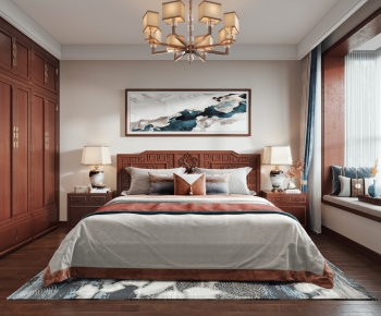 Chinese Style Bedroom-ID:955801969