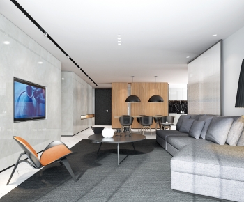 Modern A Living Room-ID:500509982