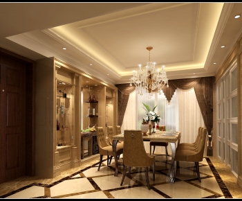 European Style Dining Room-ID:160088069
