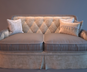 American Style New Classical Style A Sofa For Two-ID:313788899
