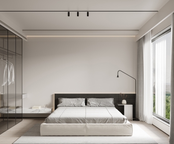 Modern Wabi-sabi Style Bedroom-ID:429327965