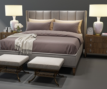 European Style Double Bed-ID:113878978