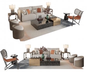 New Chinese Style Sofa Combination-ID:708961015