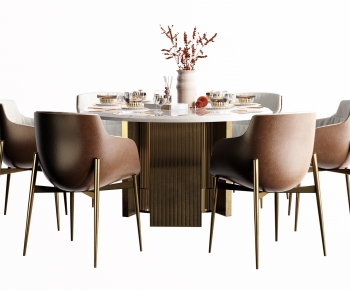 Modern Dining Table And Chairs-ID:561793092