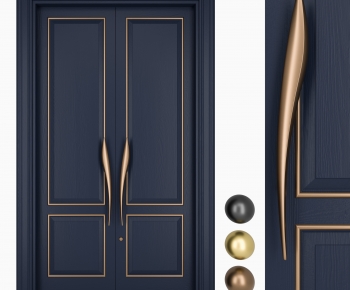 Simple European Style Double Door-ID:894891988
