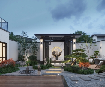 New Chinese Style Courtyard/landscape-ID:214067949