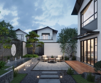 New Chinese Style Courtyard/landscape-ID:375883106