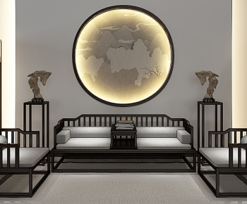 New Chinese Style Sofa Combination-ID:786218882