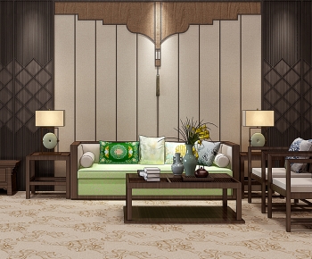 New Chinese Style Sofa Combination-ID:984201919