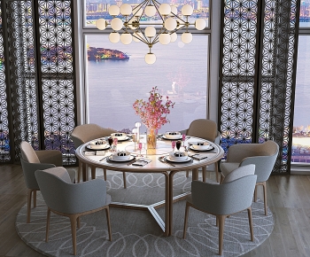 Modern Dining Table And Chairs-ID:849824916