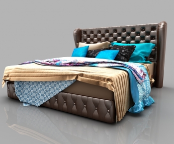 Southeast Asian Style Double Bed-ID:441328059