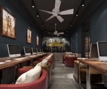 Industrial Style Internet Cafe-ID:418818951