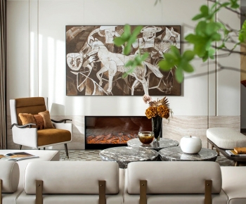 Modern A Living Room-ID:777570962