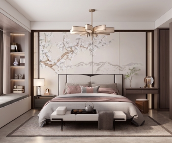 New Chinese Style Bedroom-ID:301348924