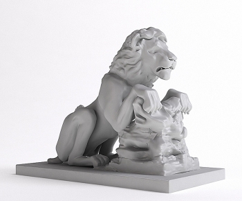 现代狮子雕塑-ID:522207982