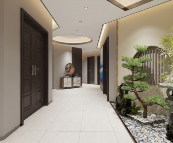 New Chinese Style Hallway-ID:637124065