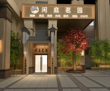 New Chinese Style Facade Element-ID:196286927