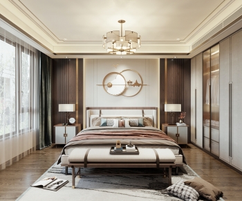 New Chinese Style Bedroom-ID:572509052