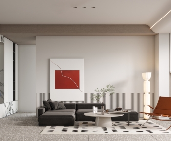 Modern Wabi-sabi Style A Living Room-ID:364187961