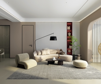 Wabi-sabi Style A Living Room-ID:455279426